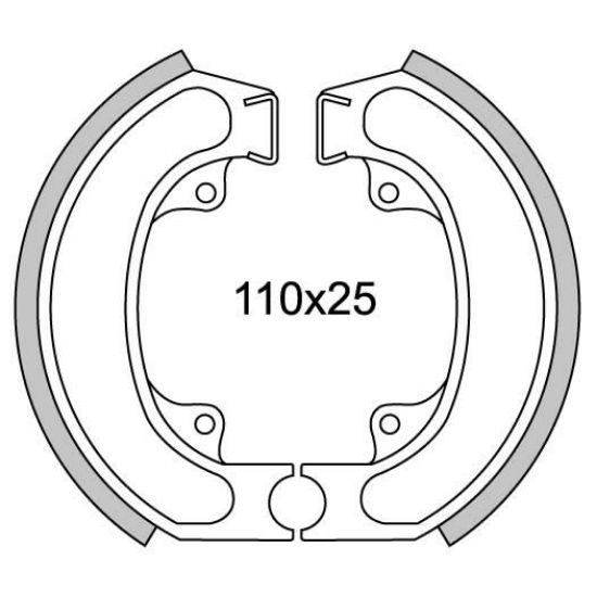 Afbeeldingen van Remsegmentset Scoopy '84>87 GF1229
