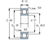 Picture of Bearing  Honda SS50, CD, C, 6203 genuine