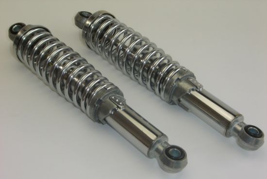 Afbeeldingen van Schokbrekerset 280mm Monkey chroom xtrem