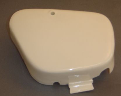 Picture of Side cover white RH Honda C50 repro