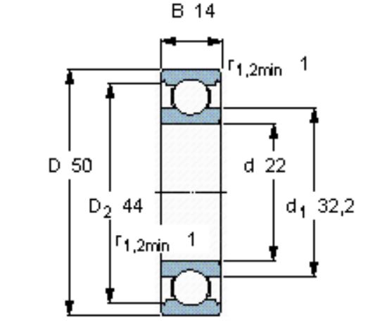 Afbeeldingen van Lager 62/22 NTN C3 krukas MT/MB
