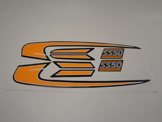 Picture of Set decall fuel tank Honda SS50 orange