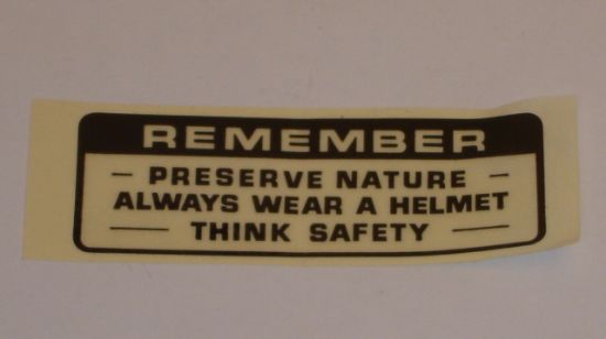 Picture of Transfer "preserve nature" black Honda