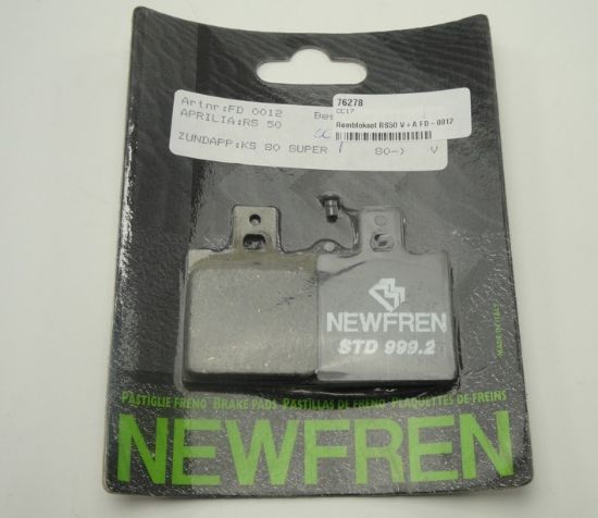 Afbeeldingen van Remblokset RS50 V+A FD0012