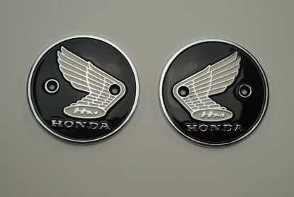 Afbeeldingen van Embleemset tank Honda CD50 rond met wing