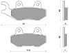 Picture of Brakepadset Kymco Agility/Yup org.