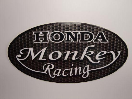 Afbeeldingen van Transfer Zijkap Monkey Racing Carbon