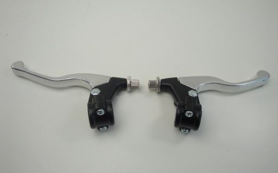 Afbeeldingen van Rem hevelset L+R aluminium kort univers.