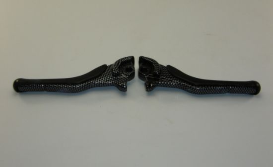 Afbeeldingen van Rem Hevel Set Carbon L+R Yamaha Aerox