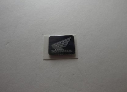 Afbeeldingen van Embleem wing Honda zilver in stuurplaat