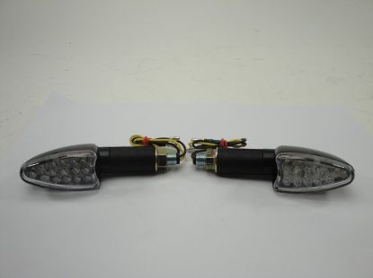 Afbeeldingen van Knipperlicht set LED zwart universeel