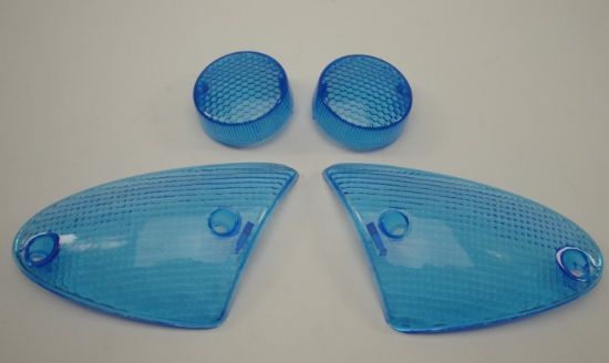 Afbeeldingen van Knipperlicht glas set Aprilia SRww blauw