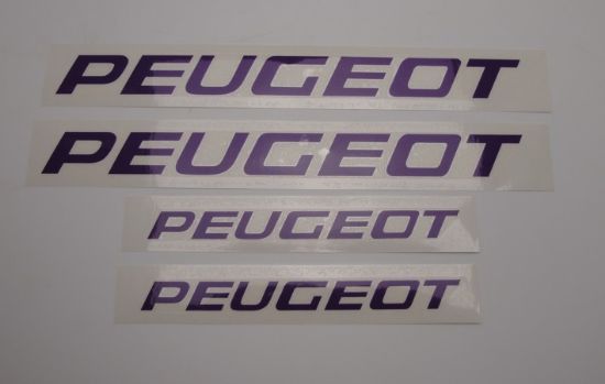 Afbeeldingen van Transferset Peugeot Rapido paars 4-dlg