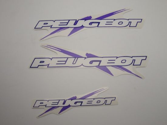 Afbeeldingen van Transferset Peugeot striping paars 3-dlg
