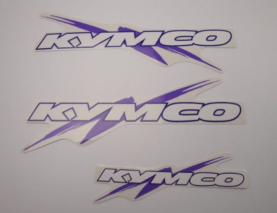 Afbeeldingen van Transferset Kymco striping paars 3-delig