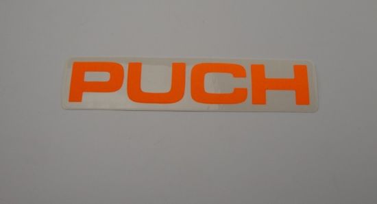 Afbeeldingen van Transfer Puch oranje 12cm p/st.