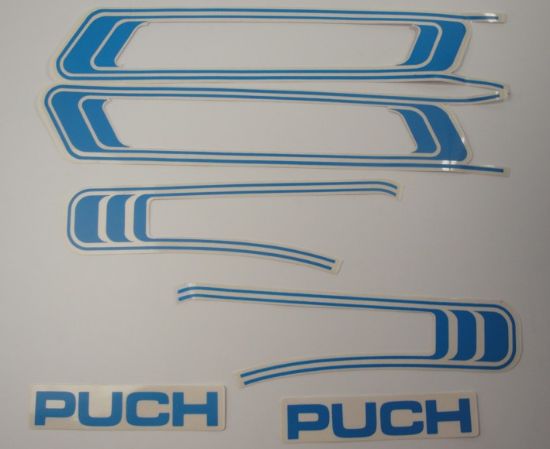 Afbeeldingen van Transferset Puch Maxi blauw 6-dlg.