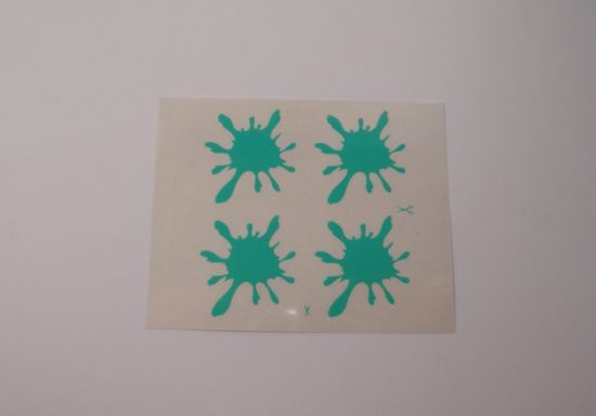 Afbeeldingen van Transfer Uni. Spetter groen 4-dlg.