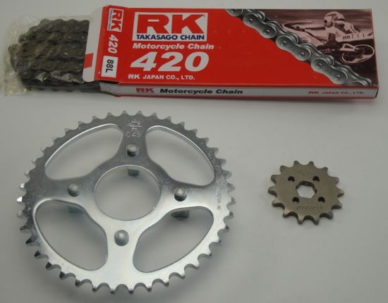 Afbeeldingen van Kettingkit Honda DAX 14T+40T+420-88L