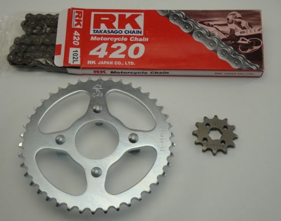 Picture of Chain kit Honda CB, SS50 12T+42T+420-102