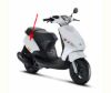 Afbeeldingen van Achterkap Piaggio Zip2000 wit orig.