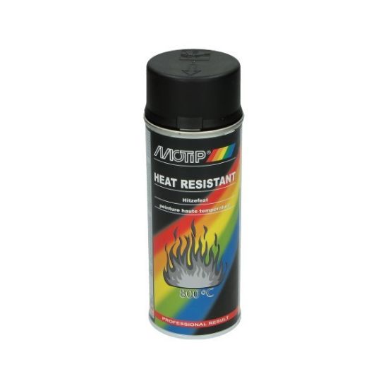 Afbeeldingen van Spuitlak hittebestendig 400ml zwart