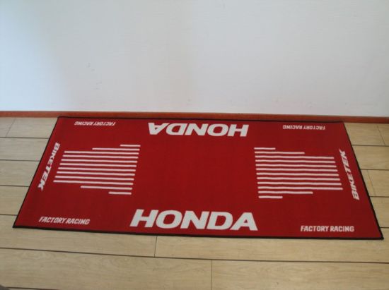 Afbeeldingen van Garagemat Honda rood wit