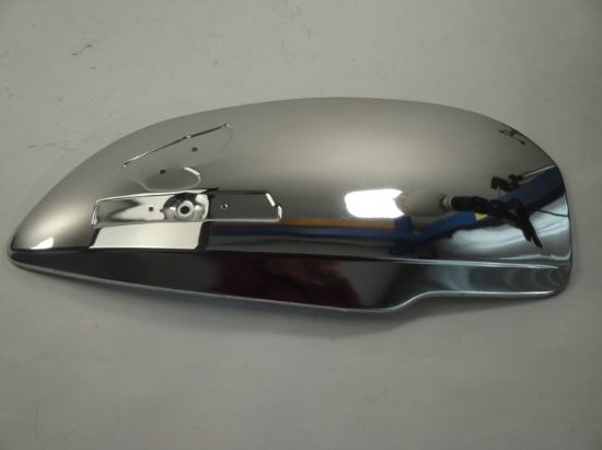 Afbeeldingen van Tank schild Honda TS50DX chroom orig.