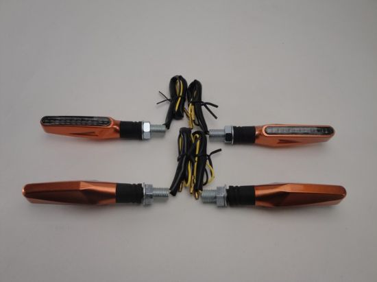 Afbeeldingen van Knipperlicht set LED bruin universeel