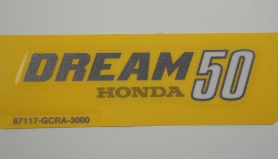 Picture of Transfer Honda Dream sidecover sil/gold