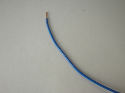Afbeeldingen van Enkeladerige kabel 0.75mm blauw