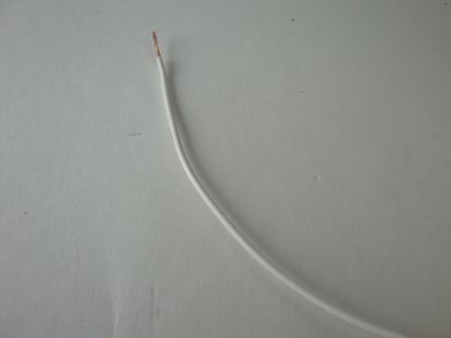Afbeeldingen van Enkeladerige kabel 0.75mm wit