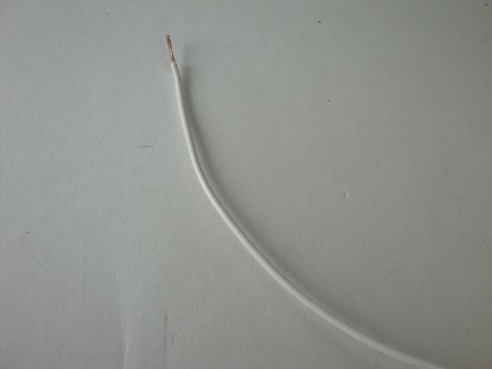 Afbeeldingen van Enkeladerige kabel 0.75mm wit