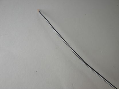 Afbeeldingen van Enkeladerige kabel 0.75mm zwart/wit