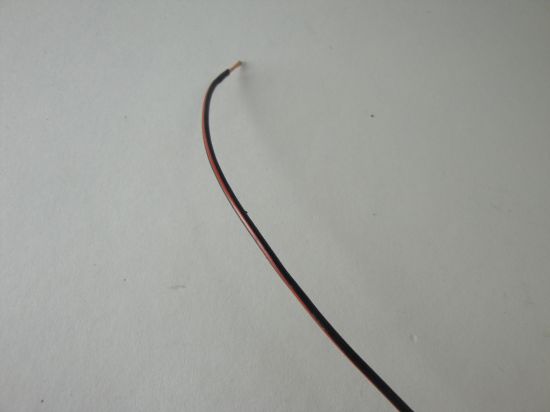 Afbeeldingen van Enkeladerige kabel 0.75mm zwart/rood