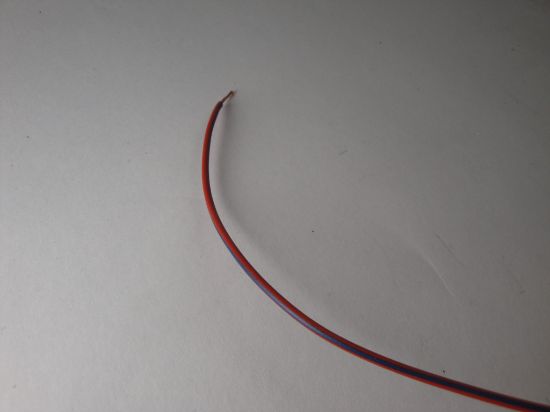 Afbeeldingen van Enkeladerige kabel 0.75mm rood/blauw