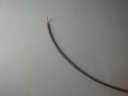 Afbeeldingen van Enkeladerige kabel 0.75mm groen/wit